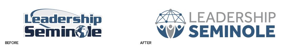 Leadership Seminole logo before and after
