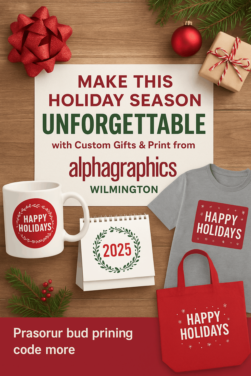 Make This Holiday Season Unforgettable with Custom Gifts & Print from AlphaGraphics Wilmington