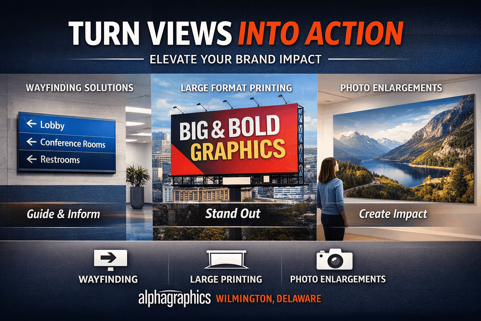 Enhancing Customer Experience with Wayfinding, Large Format Printing & Photo Enlargements in Wilmington, Delaware