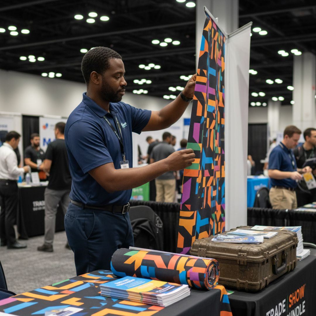 photo of trade show materials