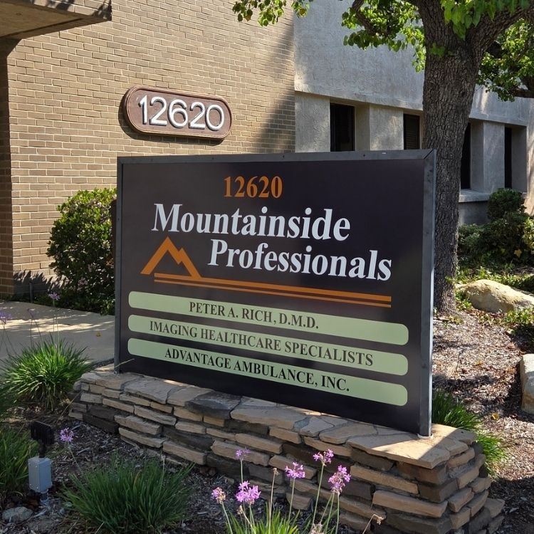 Monument sign with black aluminum frame full color printed graphics on ACM material each side 80in wide x 36in tall.jpg