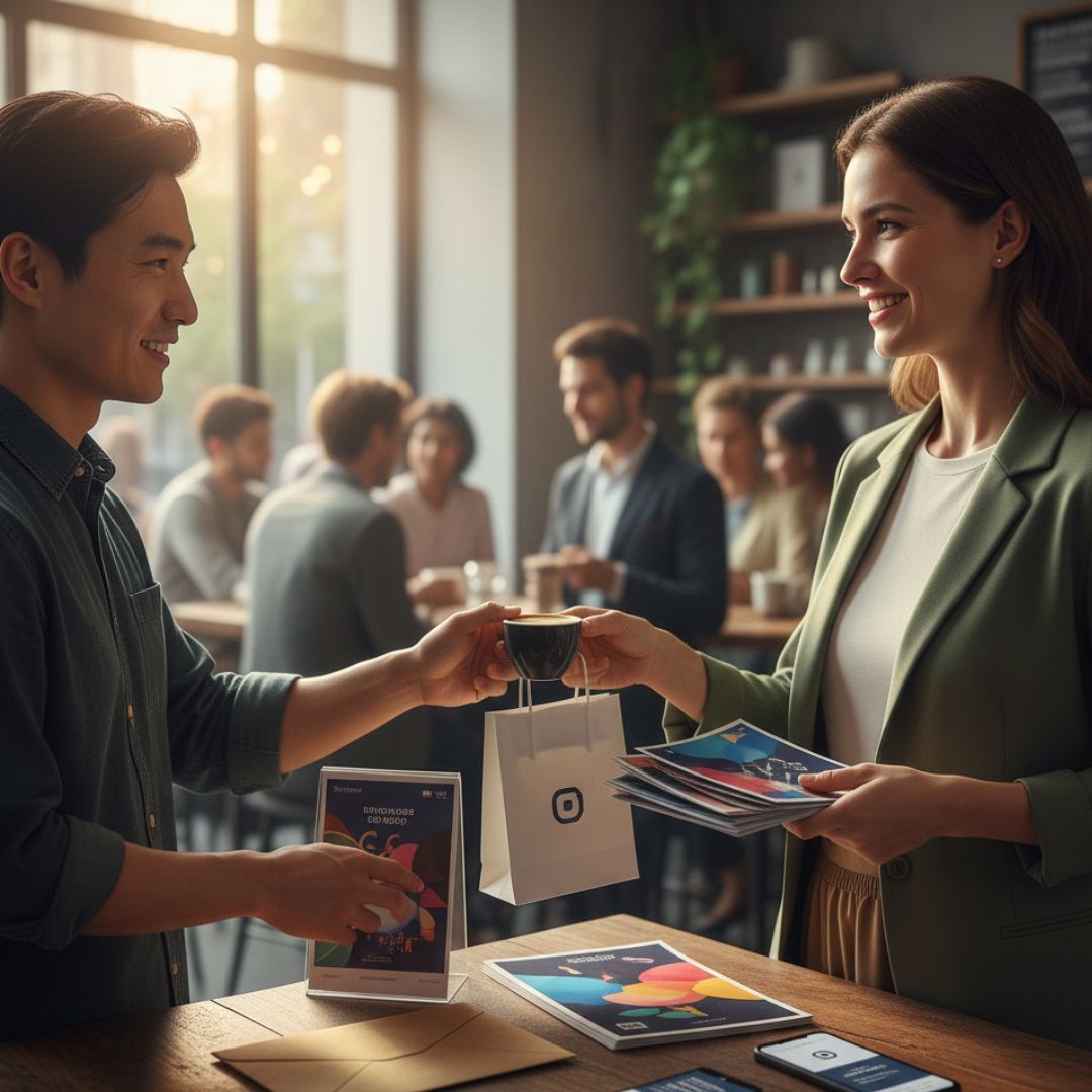 photo of marketing materials