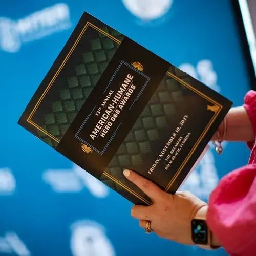 Printed programs for the Hero Dog Awards