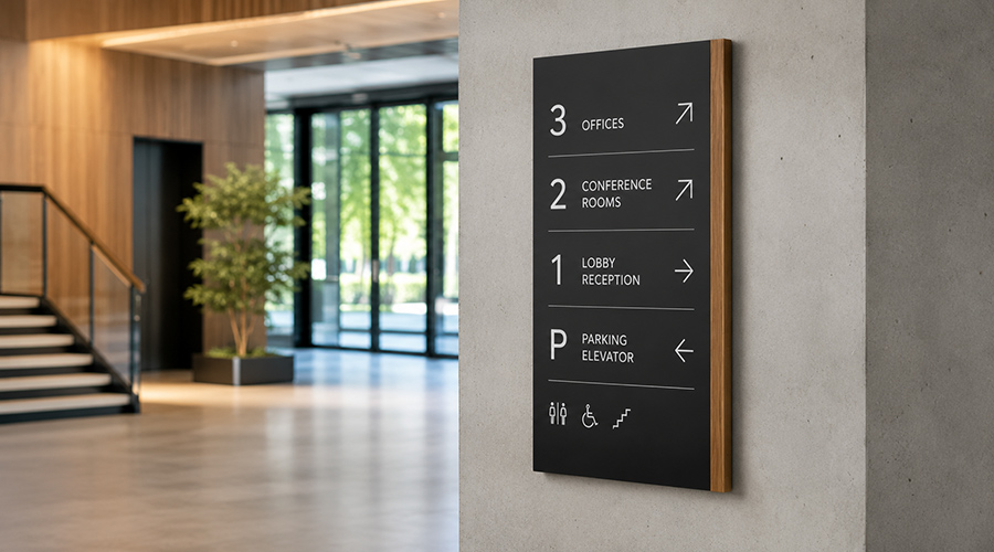 wayfinding building signs