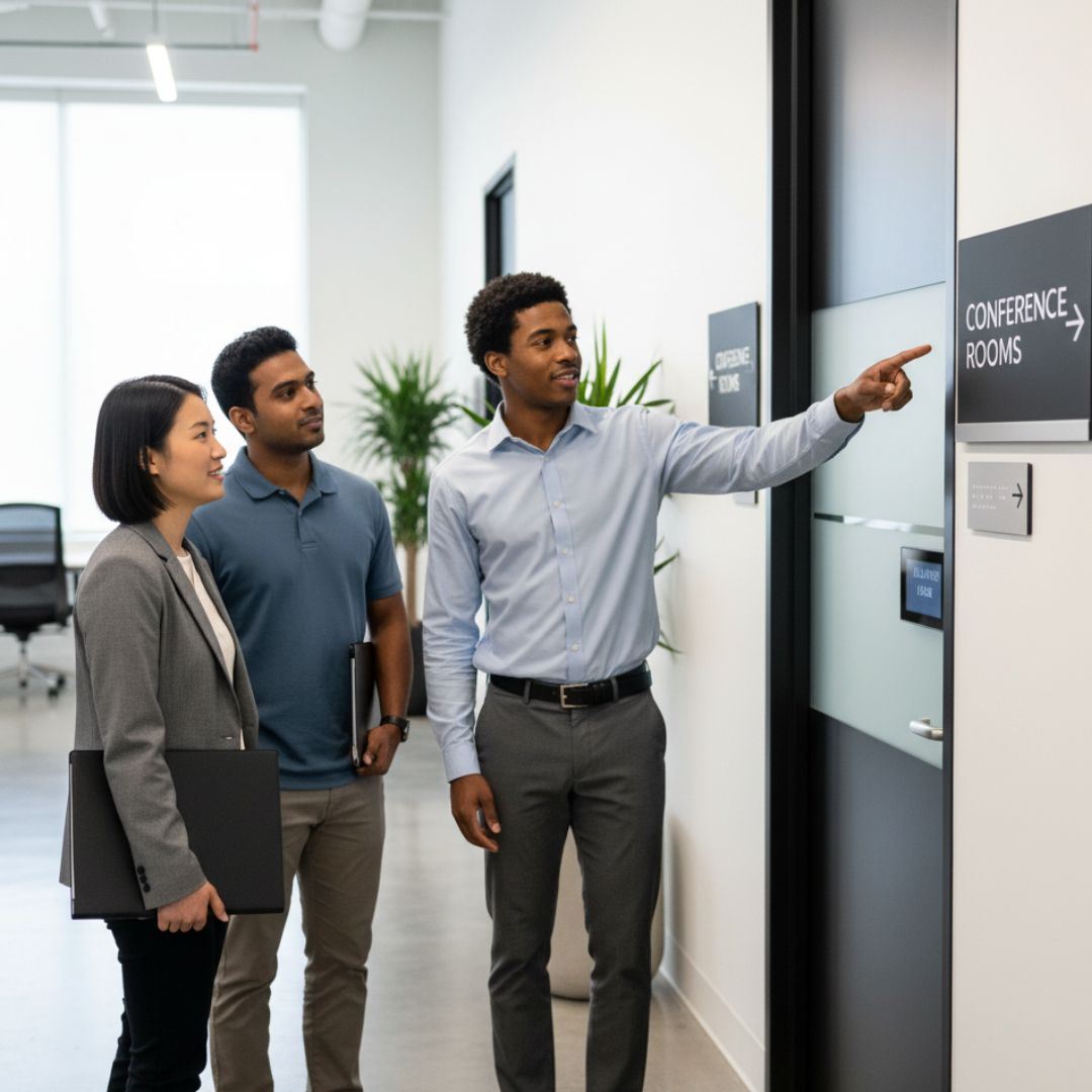 photo of interior signage