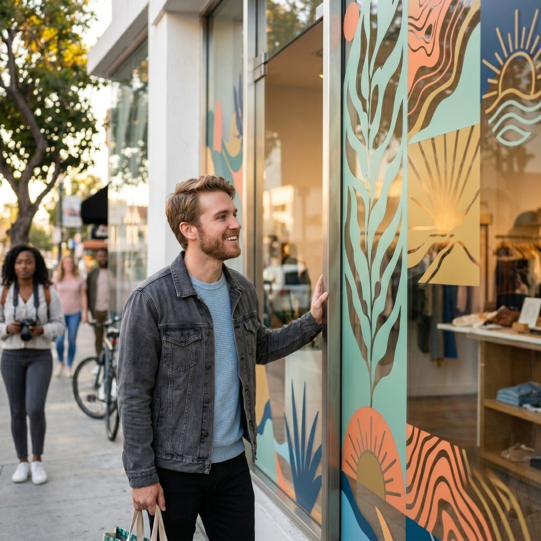 photo of window graphics
