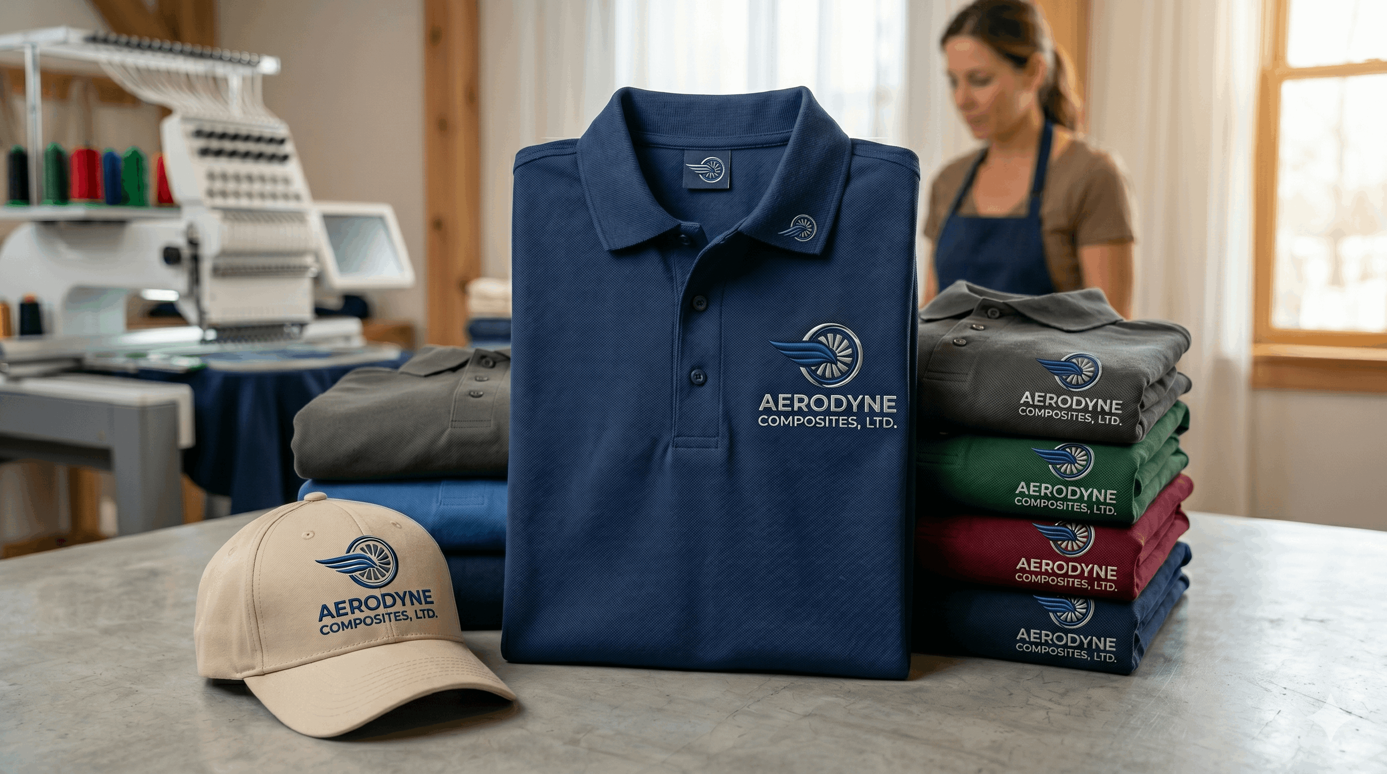 Custom embroidered polo shirts for Idaho Falls businesses