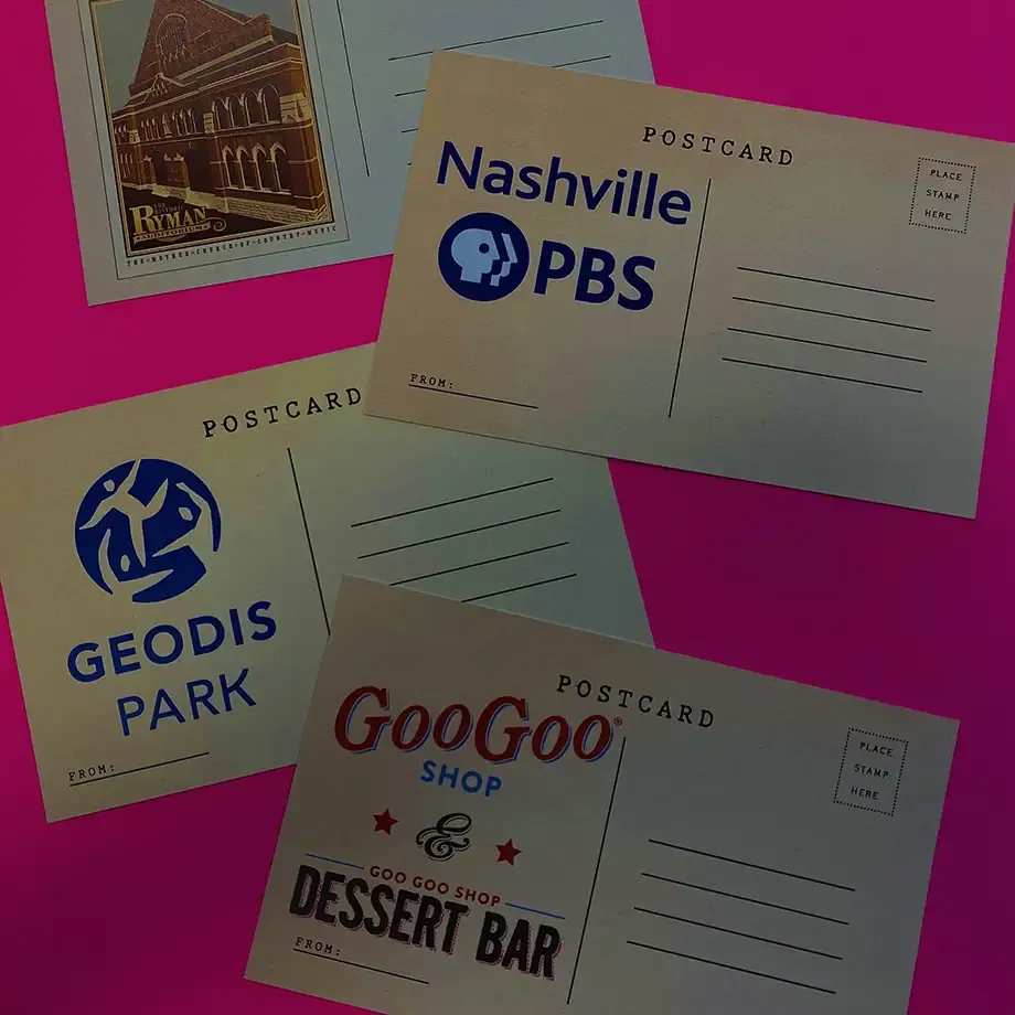 postcard printing at AlphaGraphics Nashville _ Music City