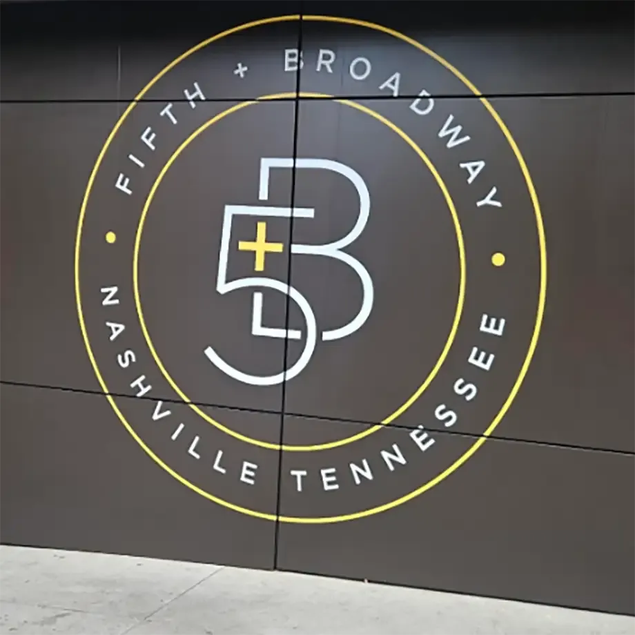 wall graphic at AlphaGraphics Nashville _ Music City